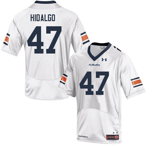 Men #47 Grant Hidalgo Auburn Tigers College Football Jerseys Sale-White - Click Image to Close